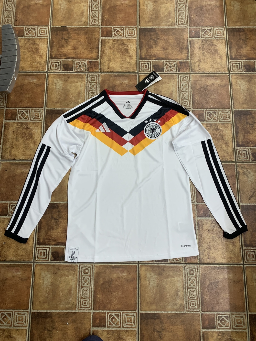 Adidas Germany 2026 World Cup Long Sleeve Jersey Size M